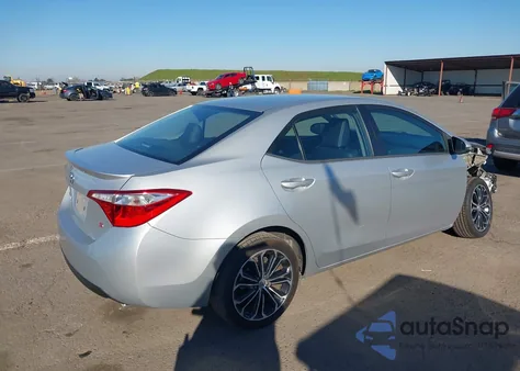 2014 Toyota Corolla S Plus from USA, damaged, VIN 5YFBURHE2EP156104